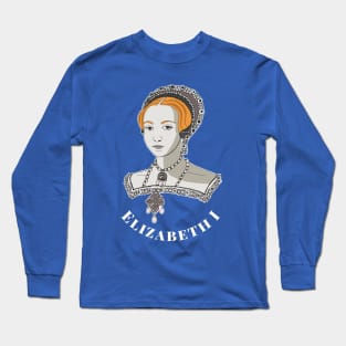 Young Queen Elizabeth I of England Long Sleeve T-Shirt